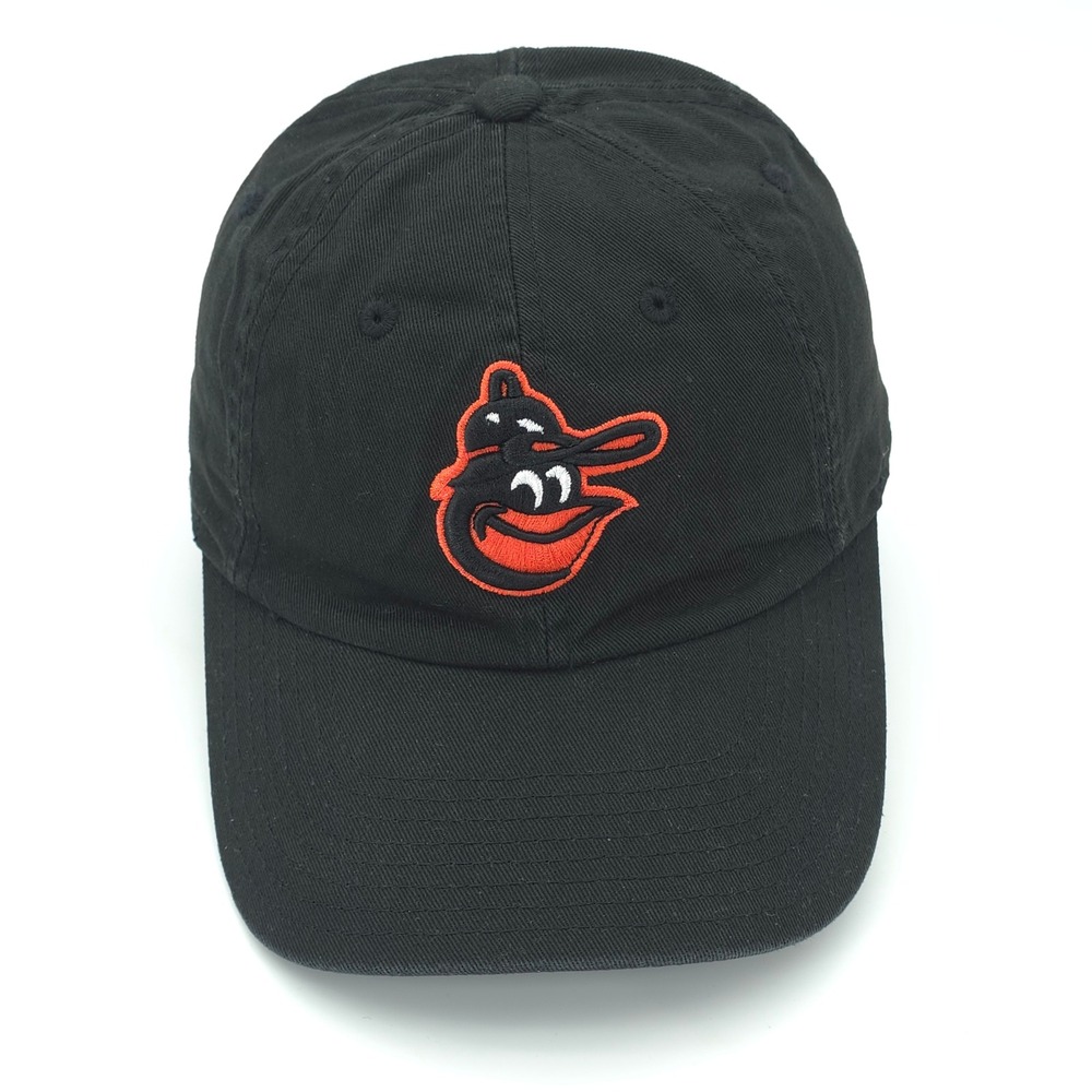 VINTAGE Baltimore Orioles Hat Strap Back Black MLB American Needle Cooperstown